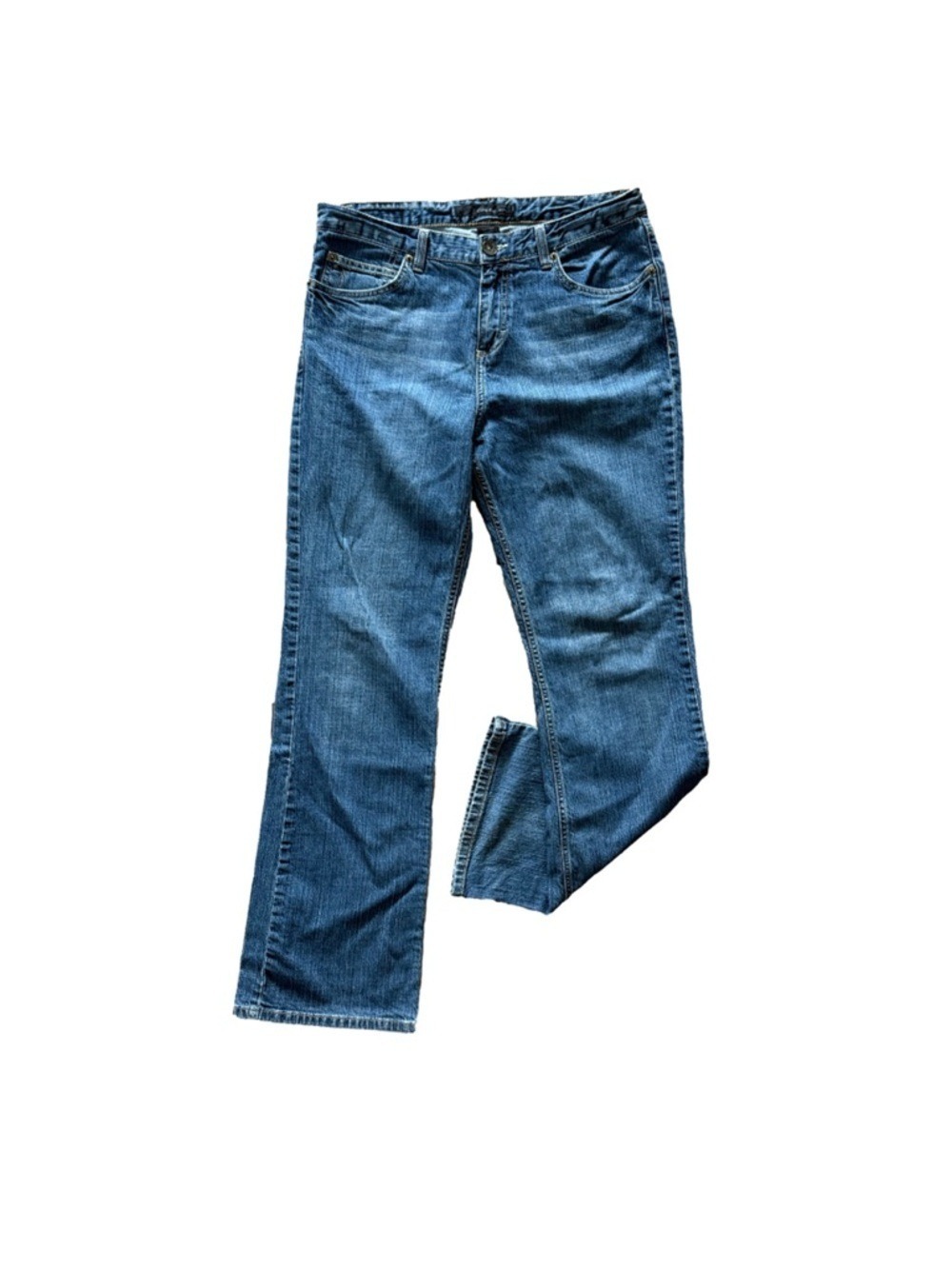 CALVIN KLEIN Relaxed Boot Jeans Dark Wash High Rise Size 12 Y2K